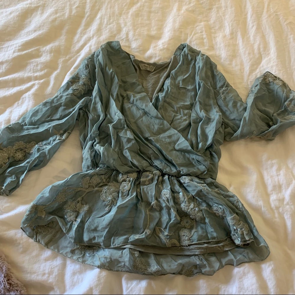 Blue/grey blouse